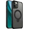 Telforceone Etteri Matt Mag Ring Apple iPhone 12 / 12 Pro 6,1" dėklas telefonui juodos spalvos