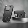 Telforceone Etteri Matt Mag Ring Apple iPhone 12 / 12 Pro 6,1" dėklas telefonui juodos spalvos