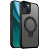 Telforceone Etteri Matt Mag Ring Apple iPhone 13 6,1" dėklas telefonui juodos spalvos
