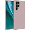 Etteri silikoninis dėklas Samsung Galaxy S22 Ultra šviesiai rožinės spalvos