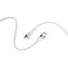 Telforceone Forever Flexible kabelis USB-C - USB-C 2,0 m 60W baltos spalvos