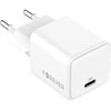 Telforceone Forever TC-08-20C GaN PD QC charger 1x USB-C 20W baltos spalvos