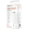 Forever sieninis įkroviklis 1xUSB QC 3.0 + 1xUSB-C PD 20W LS-04 baltas
