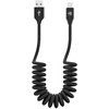 Tellur kabelis Extendable USB į Lightning 3A 1.8m juodos spalvos