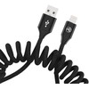 Tellur kabelis Extendable USB į Lightning 3A 1.8m juodos spalvos