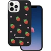 TFO Braškių dizaino dėklas iPhone 12 / 12 Pro 6,1" juodas