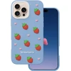 TFO Braškių dizaino dėklas, skirtas iPhone 16 Pro 6,3", mėlynas