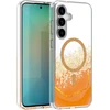 TFO Epoxy Mag dėklas, skirtas Samsung Galaxy S25 FE, oranžinis