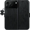 TFO Išmanusis „Luxe“ odinis dėklas, skirtas iPhone 17 Pro Max 6,9" / 18 Pro Max 6,9", juodas