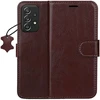 TFO Išmanusis „Luxe“ odinis dėklas, skirtas Samsung Galaxy A52 4G / A52 5G / A52S 5G, rudas