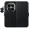 TFO Išmanusis „Luxe“ odinis dėklas, skirtas Xiaomi Redmi Note 15 Pro 5G, juodas