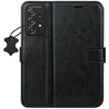 TFO Išmanusis „Luxe“ odinis dėklas, skirtas Samsung Galaxy A52 4G / A52 5G / A52S 5G, juodas