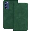 TFO Išmanusis Suede dėklas, skirtas Samsung Galaxy S20 FE / S20 Lite / S20 FE 5G, žalias