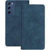 TFO Išmanusis Suede dėklas, skirtas Samsung Galaxy S20 FE / S20 Lite / S20 FE 5G, tamsiai mėlynas