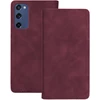 TFO Išmanusis Suede dėklas, skirtas Samsung Galaxy S20 FE / S20 Lite / S20 FE 5G, bordo spalvos