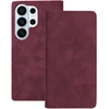 TFO Išmanusis zomšinis dėklas Samsung Galaxy S25 Ultra, bordo spalvos