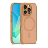 TFO Mag Matt dėklas iPhone 16 Pro 6,3" rudas su apsauga kamerai
