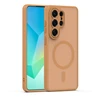 TFO Mag Matt dėklas Samsung Galaxy S25 Ultra rudas su apsauga kamerai