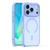 TFO „Mag Matt“ dėklas, skirtas „iPhone 17 Pro Max 6,9"“ / „18 Pro Max 6,9"“, šviesiai mėlynas, su apsauga kamerai