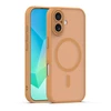 TFO Mag Matt dėklas, skirtas iPhone 17 6,3" / 18 6,3" rudas, su apsauga kamerai