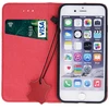 Telforceone TFO Natūralios odos „Smart Pro“ dėklas, skirtas iPhone 17 6,3", bordo spalvos