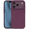 TFO Plonas silikoninis Mag dėklas, skirtas iPhone 17 Pro 6,3" / iPhone 18 Pro 6,3", tamsios vyšninės spalvos