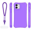 TFO Safepop dėklas su dirželiu iPhone 12 / 12 Pro 6,1" violetinis