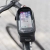 TFO TelForceone Neperšlampamas dviračių rėmo krepšys su ekranuotu telefono laikikliu Model02 juodas