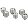 Thermal Grizzly DeltaMate Compression Fitting, Brass, G1/4” Thread – Nickel, ST13, Pack of 6
