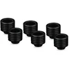 Thermal Grizzly DeltaMate Fitting, Brass, G1/4” Thread – Juodas, HT16, Pack of 6