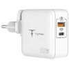 SIENINIS ĮKROVIKLIS T-PHOX MEGA T-PP09 GAN PD 65W USB/USB-C Baltas