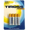 TIROSS ŠARMINĖS BATERIJOS LR03 4vnt.
