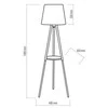 Tk_Lighting Toršeras TK LIGHTING VAIO 698, 60 W, E27