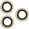 Toptel Topt Apsauginis stiklas HARD DIAMOND skirtas kamerai (LENS) skirtas Apple iPhone 17 Pro/17 Pro Max auksinis (objektyvui 3 vnt)
