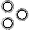 Toptel Topt Apsauginis stiklas HARD DIAMOND skirtas kamerai (lešiui) Apple iPhone 14 Pro/14 Pro Max sidabrinis (3 vnt)