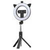 iLike Selfie Stick – with detachable bluetooth remote control, tripod and ring lamp – P20D-4 juodos spalvos