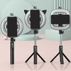 iLike Selfie Stick – with detachable bluetooth remote control, tripod and ring lamp – P20D-4 juodos spalvos