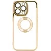 Topt Beauty skaidrus dėklas skirtas Apple iPhone 14 Pro aukso spalvos