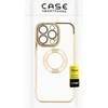 Topt Beauty skaidrus dėklas skirtas Apple iPhone 12 aukso spalvos