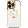 Topt Beauty skaidrus dėklas skirtas Apple iPhone 12 aukso spalvos