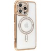 Toptel Topt Bling Magsafe Dėklas skirtas Apple iPhone 17 Pro Max aukso spalvos