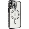 Dėklas Bling Magsafe Case for Iphone 15 juodas