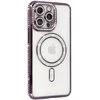 Topt Bling Magsafe Dėklas skirtas Apple iPhone 17 Air violetinės spalvos
