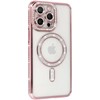 Dėklas Bling Magsafe Case for Iphone 15 pink