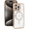 Toptel Topt Bling Magsafe Dėklas skirtas Apple iPhone 17 Pro Max aukso spalvos