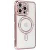 Topt Bling Magsafe Dėklas skirtas Apple iPhone 17 Air rožinės spalvos