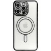 Topt Bling Magsafe dėklas skirtas Apple iPhone 15 Pro juodos spalvos