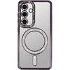 Topt Bling Magsafe Dėklas skirtas Samsung Galaxy S25 violetinės spalvos