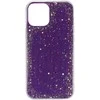 Topt Brilliant skaidrus dėklas skirtas Apple iPhone 12 Pro Max violetinės spalvos