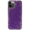 Topt Brilliant skaidrus dėklas skirtas Apple iPhone 12 Pro Max violetinės spalvos
